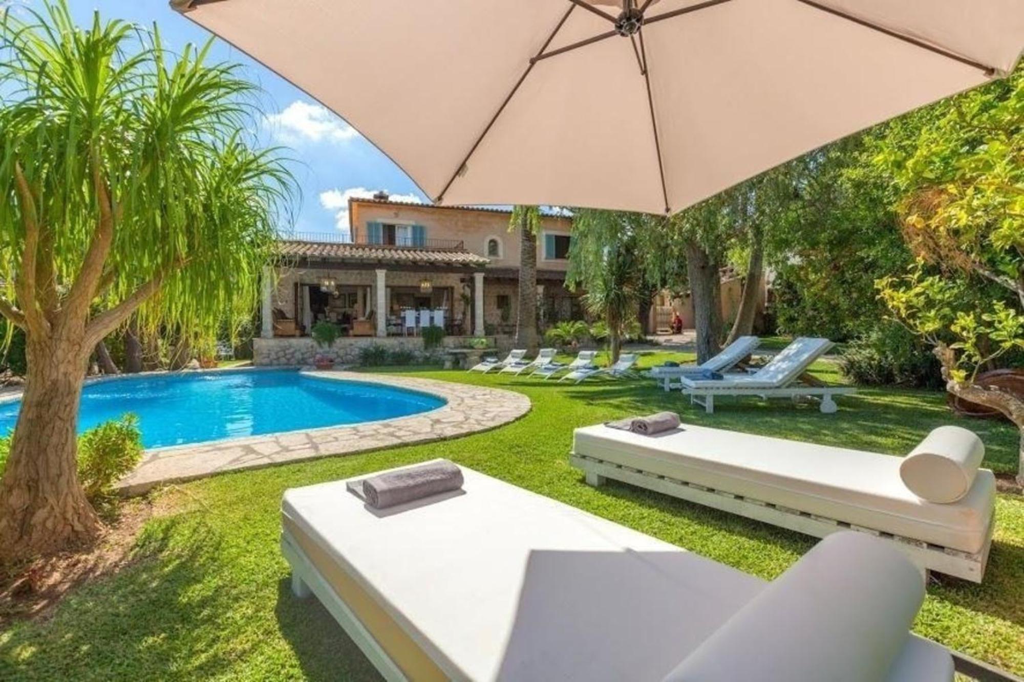 Дом отдыха In Mancor De La Vall Mit Terrasse Und Garten Und Bergblick